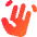 Waving Hand Icon from Core Gradient Set