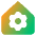 Home Setting Gear Icon from Core Gradient Set