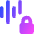 Voice Activation Lock Privacy Icon from Core Gradient Set
