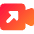 Outgoging Video Call Icon from Core Gradient Set