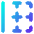 Border Left Icon from Core Gradient Set