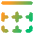 Border Top Icon from Core Gradient Set