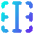 Border Vertical Icon from Core Gradient Set