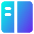 Layout Left Sidebar Icon from Core Gradient Set