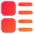 Layout Lists Icon from Core Gradient Set