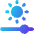 Brightness Slider Horizontal Icon from Core Gradient Set