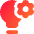 Lighting Setting Gear Icon from Core Gradient Set