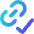 Link Chain Check Validate Icon from Core Gradient Set