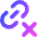 Link Chain Delete Cross Icon from Core Gradient Set
