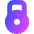 Padlock Circle 1 Icon from Core Gradient Set