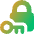 Padlock Key Icon from Core Gradient Set