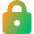 Padlock Square 1 Icon from Core Gradient Set