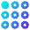 Dial Pad Top Left Icon from Core Gradient Set