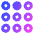 Dial Pad Top Middle Icon from Core Gradient Set