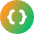 Braces Circle Icon from Core Gradient Set