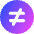 Not Equal Sign Circle Icon from Core Gradient Set