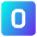 Number Zero Square Icon from Core Gradient Set