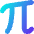 Pi Symbol Icon from Core Gradient Set
