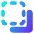 Pathfinder Square Minus Back 1 Icon from Core Gradient Set