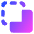 Pathfinder Square Minus Back 2 Icon from Core Gradient Set