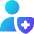 User Protection Cross Icon from Core Gradient Set
