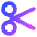 Scissors Icon from Core Gradient Set