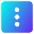 Vertical Menu Square Icon from Core Gradient Set