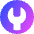 Wrench Circle Icon from Core Gradient Set