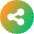Share Link Circle Icon from Core Gradient Set