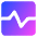 Wave Signal Square Icon from Core Gradient Set