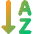 Ascending Alphabetical Order Icon from Core Gradient Set