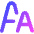 Font Size Icon from Core Gradient Set