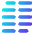 Paragraph Column Icon from Core Gradient Set