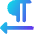 Paragraph Right To Left Icon from Core Gradient Set