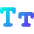 Small Caps Icon from Core Gradient Set