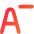 Smaller Text Minus Size Icon from Core Gradient Set