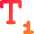 Subscript 2 Icon from Core Gradient Set