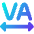 Text Tracking Icon from Core Gradient Set