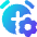 Alarm Clock Setting Gear Icon from Core Gradient Set