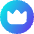 Crown Circle Icon from Core Gradient Set