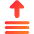 Upload Stack Icon from Core Gradient Set