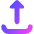 Upload Tray Icon from Core Gradient Set