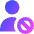 User Block Remove Icon from Core Gradient Set