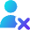 User Delete Cross Icon from Core Gradient Set