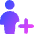 User Full Body Add Plus Icon from Core Gradient Set