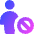 User Full Body Block Remove Icon from Core Gradient Set