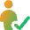User Full Body Check Validate Icon from Core Gradient Set