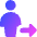 User Full Body Following Icon from Core Gradient Set