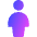 User Full Body Icon from Core Gradient Set