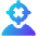 User Head Focus Icon from Core Gradient Set